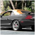Convertible Soft Top For 1994-2004 Ford Mustang Roof Replacement With Clear Plastic Window Premium Grade Brown Sailcloth Vinyl 