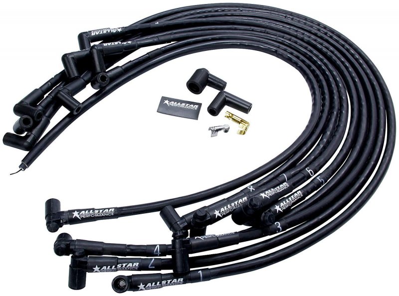 Spark Plug Wires 8mm 90 Degree Boots Sleeved Hei Style Terminals Sbc