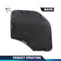 Front Bumper Tow Eye Cap Hook Cover For Nissan Pathfinder 2016 2017 2018 2019 Part Number 622a0-9pf0a Black Abs Plastic