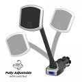 Scosche Mp12vpd2-xtsp Magicmount Pro Magnetic Phone Gps Car Mount 30w Dual Port Type-c Type-a Cell Charger Cigarette Lighter