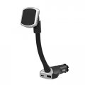 Scosche Mp12vpd2-xtsp Magicmount Pro Magnetic Phone Gps Car Mount 30w Dual Port Type-c Type-a Cell Charger Cigarette Lighter