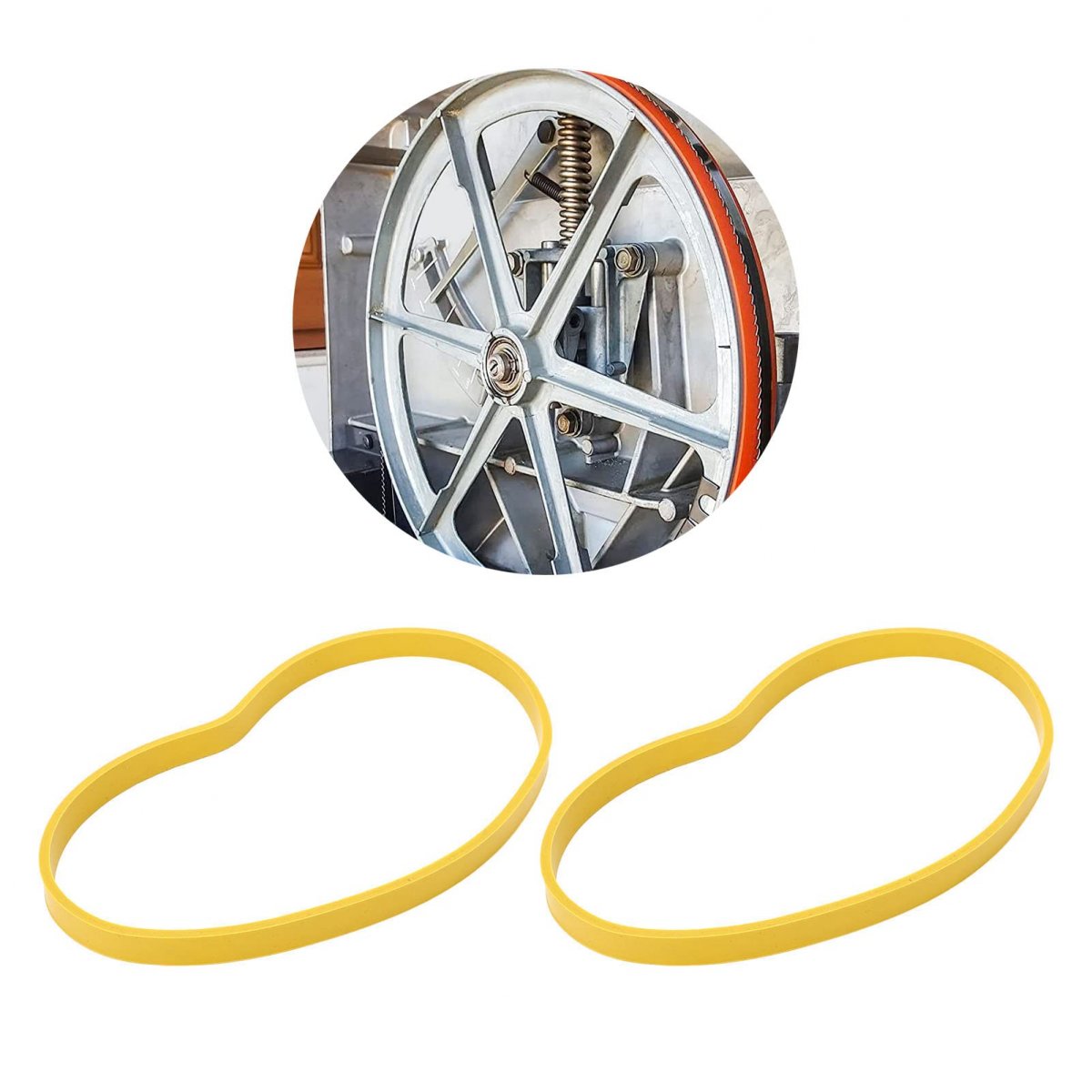 8in Band Saw Tires Blade Pulley Compact Replacement For Bandsaw Wheel Tire