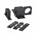 Uxcell Door Bolt Latch Aluminum Alloy Security Automatic Window Gate Spring Bounce Lock Black
