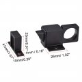 Uxcell Door Bolt Latch Aluminum Alloy Security Automatic Window Gate Spring Bounce Lock Black