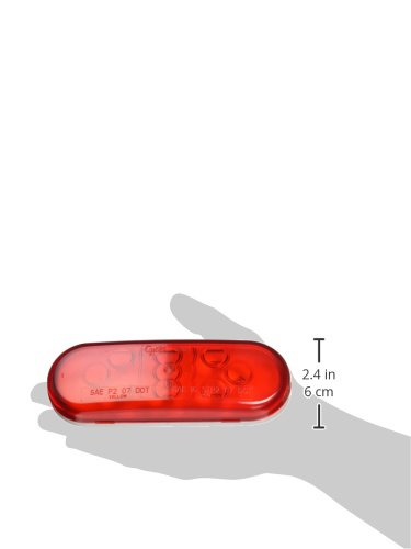 Supernova 9 Diode Oval Led Stop Tail Turn Light Male Pin Red Model 54132 Waterproof Rear Vehicle Assembly