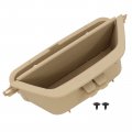 Xtremeamazing Beige Front Left Driver Side Door Inner Interior Handle Pull Trim Armrest Storage Box Compartment Container Phone 