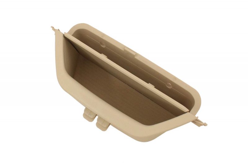 Xtremeamazing Beige Front Left Driver Side Door Inner Interior Handle Pull Trim Armrest Storage Box Compartment Container Phone