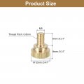Uxcell M5x8mm Knurled Thumb Screws 4pcs Brass Bolts With Shoulder Grip Knobs Fasteners Tone