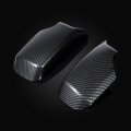Astra Depot Matte Black Front Center Kidney Grille Grill Carbon Fiber Side Mirror Cover Cap Wing Horn Style Compatible For 1998