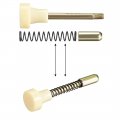 Uxcell Plunger Latches Spring-loaded 6 3mm Dia Head 5 5mm Spring 58mm Total Length 4pcs