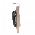 Uxcell Doorbell Push Button Switch Wall Mounted Resettable Square Champagne Gold Ac 250v 16a