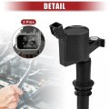 Acropix Automotive Ignition Coil Pack Replacement Fit For Ford E-150 Of 8 Black