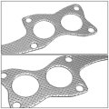 Dna Motoring Gktset-nd2190-l4-lt Aluminum Exhaust Manifold Header Gasket Set Replacement 