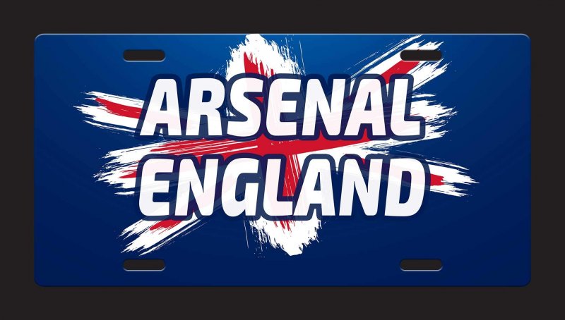 Arsenal England British Uk Des 2 Aluminum Car License Plate