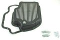 Aluminum Finned Transmission Pan For Gm Turbo 400 Black 