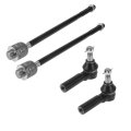 4pcs Front Inner Outer Tie Rod Ends Kit Suspension Steering End For Dodge Ram 1500 2011-2012 06-10 Drag Link No Ev800098 