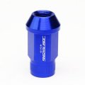 M12 X 1 5 Open End Wheel Lug Nuts With Deep Drive Extension 20-piece Aluminum Alloy Blue