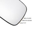 Car Rearview Left Driver Side Mirror Glass Replacement W Backing Plate Convex Heated White For Renault Clio Grand Scenic
