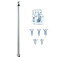 Baomain Patio Door Security Bar Fits 28 To 48 Wide Works On Double Hung Sliding Window Silver