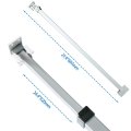 Baomain Patio Door Security Bar Fits 28 To 48 Wide Works On Double Hung Sliding Window Silver