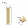 Uxcell M2 5x20mm Female-female Hex Brass Pcb Motherboard Spacer Standoff For Fpv Drone Quadcopter Computer Circuit Board 50pcs