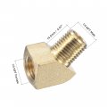 Uxcell Brass Hose Fitting Elbow 1 4 Npt Male To Female Thread 45 Degree Angle Pipe Connector Adapter