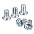 8-32x1 4 Pan Head Phillips Machine Screws 50pcs Zinc Plated Carbon Steel Cross Fully Threaded Bolts 
