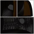 Led Drl L-bar Tinted Housing Amber Corner Headlight Lamps Tool Kit Compatible With Dodge Ram Truck 94-02