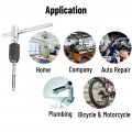 9pcs Set T Handle Machuelos M3ap Set T Type Tap Wrench With Twist Drill Bits Threadingping Hand Tool Kit