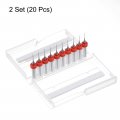 Uxcell Pcb Drill Bits 0 6mm Tungsten Carbide Rotary Tool Jewelry Cnc Engraving Print Circuit Board Micro 1 8 Inch Shank 2 Set