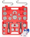Dayuan 27pcs Brake Caliper Compression Tool Set Wind Back Kit And Piston Compressor For Pad Replacement Reset Disc With Red