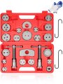 Dayuan 27pcs Brake Caliper Compression Tool Set Wind Back Kit And Piston Compressor For Pad Replacement Reset Disc With Red