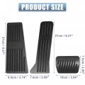 X Autohaux 3 Pcs Anti Slip No Drilling Aluminum Alloy Pedal Covers Foot Pads For Mazda 2 6 Cx-3 Cx-5 Cx-9 Black