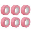 6pcs 25mm 1 Inch Wide 20m 21 Yards Masking Tape Painters Rolls Pink