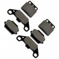 Caltric Front Rear Brake Pads Compatible With Suzuki Lt500r Quadracer 500 1987-1990