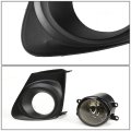 Auto Dynasty Compatible With Corolla E140 Pair Of Bumper Driving Fog Lights W Bezel Switch Smoke Lens