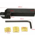 Cnc Lathe Turning Tool Holder Grooving Boring Bar Heavy Duty Cut-off 10pcs Mgmn200-g Inserts 1pc Mgehr1616-2 With L-shaped
