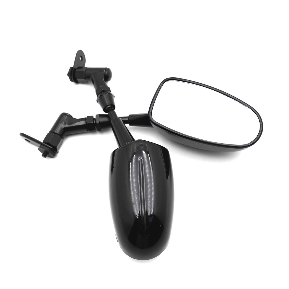 Smt-mini Mirrors For Honda Cbr 600rr Kawasaki Ninja 636 Zx6r Yamaha Yzf R6 R1 Black B00rueqtq8