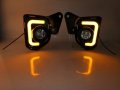 Auto-tech 1 Pair Car Led U-shaped Light Guide Daytime Running Fogs Kits Replacement For Toyota Hiace 2014 2015 2016 Drl Light