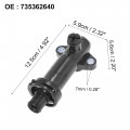 X Autohaux Black Engine Thermostat Plastic Metal 11717787870 For Bmw X3 2003-2010 X6 2007-2010