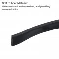 Uxcell U Channel Edge Trim 8 2ft Length Rubber Guard Seal Strip Protector Flat Fit For 1 5-2mm 15 64 W X 25 32 H Black