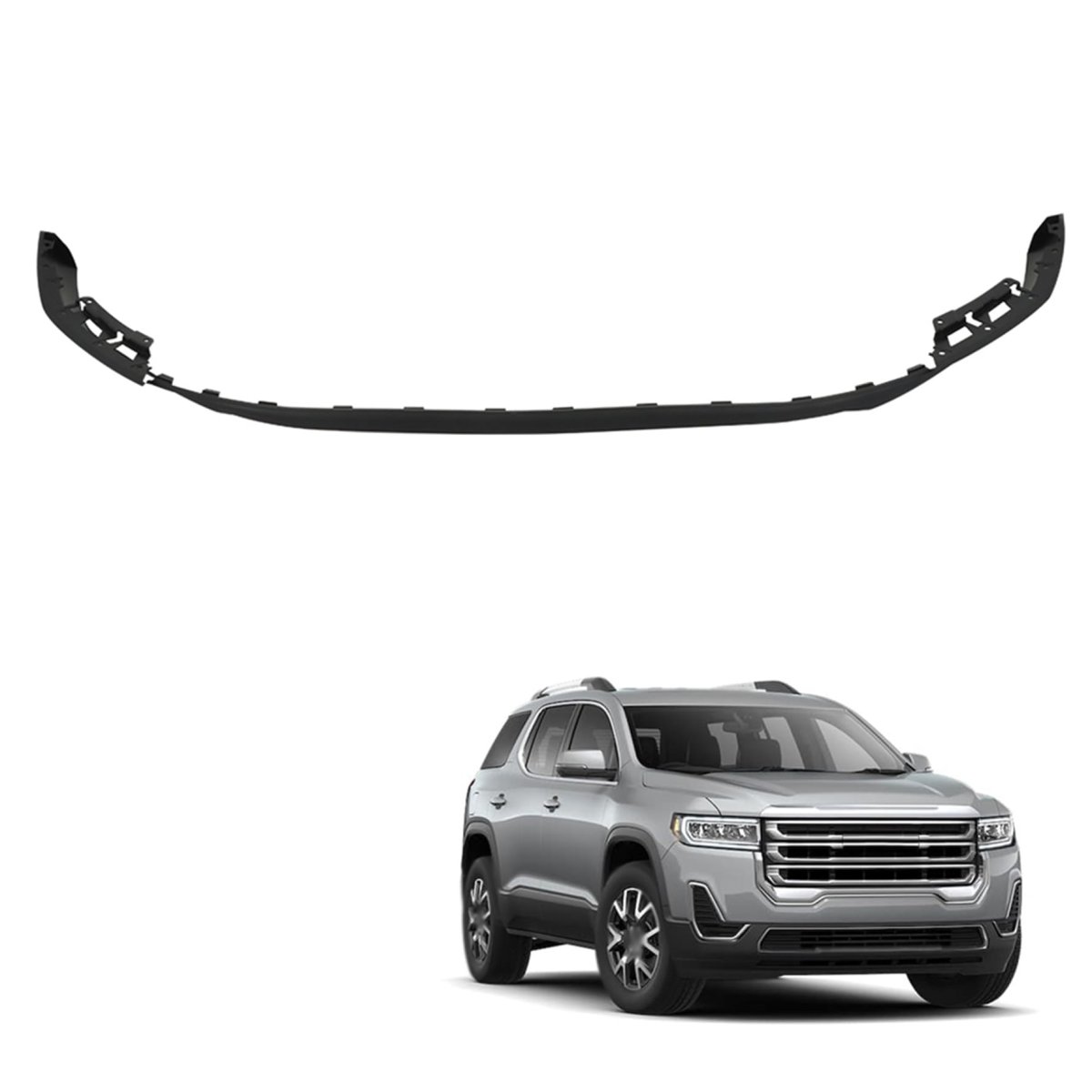 Front Bumper Fascia Center Air Deflector Replacement For 2020 2021 2022 2023 Acadia Part Number 84885010 Primed Plastic