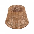 Aspen Creative 32989 Empire Natural Rattan Spider Shade 9 Top X 14 Bottom 9-1 2 Slant 