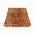 Aspen Creative 32989 Empire Natural Rattan Spider Shade 9 Top X 14 Bottom 9-1 2 Slant