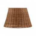 Aspen Creative 32989 Empire Natural Rattan Spider Shade 9 Top X 14 Bottom 9-1 2 Slant
