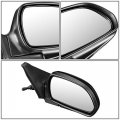 Ki1321109 Oe Style Manual Passenger Right Side View Door Mirror Compatible With Kia Spectra 1 8l 02-04