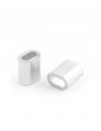 Uxcell Oval Aluminum Sleeves Clamps For 2mm Wire Rope Swage Clip 50pcs