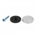 Uxcell Glass Table 25mm Dia 304 Stainless Steel Mirror Screws Cap Cover Nails 8pcs