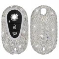Bling Key Fob Coverase For Mercedes Benz 2020 2022 S Class G E C Crystal Rhinestone Diamond Smart Remote Shell Size C 