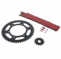 Red O Ring Chain Sprocket Black Fits 2003-04 2007-14 Yamaha Yz450f 14 52 120l